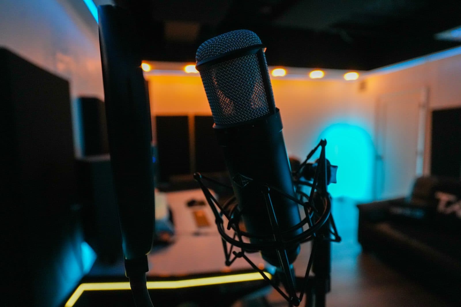 Artist-ready vocal booth and DAW in Aventura studio